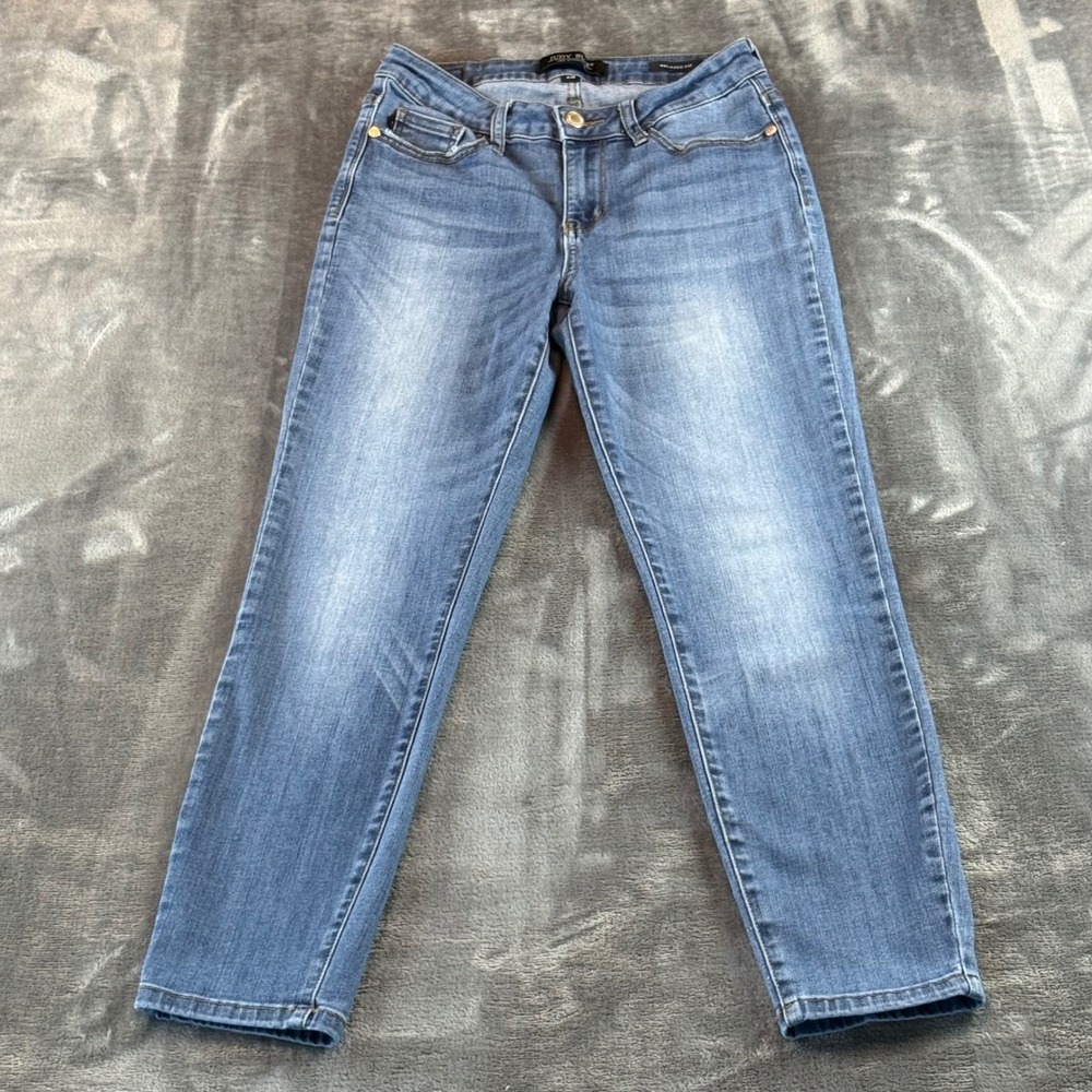 Judy Blue Relaxed Fit Medium Wash Stretch Denim Jeans Womens 28 Mid Rise
